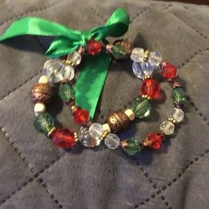 Christmas beaded bracelets